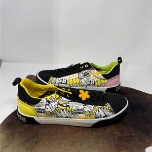 NWOT SpongeBob and Patrick GroundUp Black and Yellow Sneakers Sz 12 (NFUMXI)